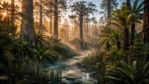 Bosques del Mesozoico: las plantas que comían los dinosaurios